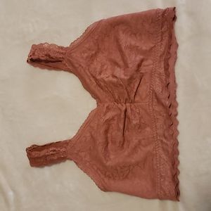 Torrid Size 1 Pink Lace Bralette
